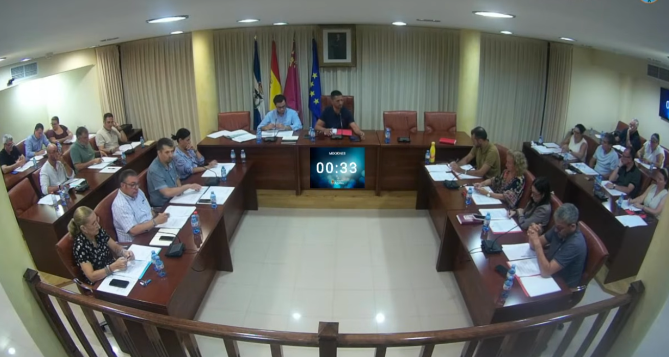 El PSOE de Águilas considera "lamentable" el comunicado del PP “tras los graves incidentes ocurridos en el Pleno municipal”