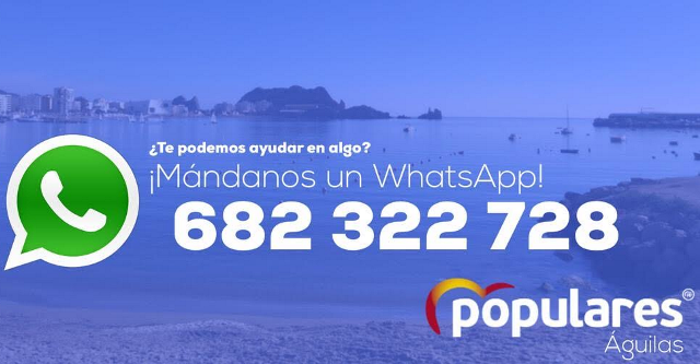 El PP de Águilas pone a disposición de los ciudadanos un servicio de WhatsApp para establecer comunicación directa 