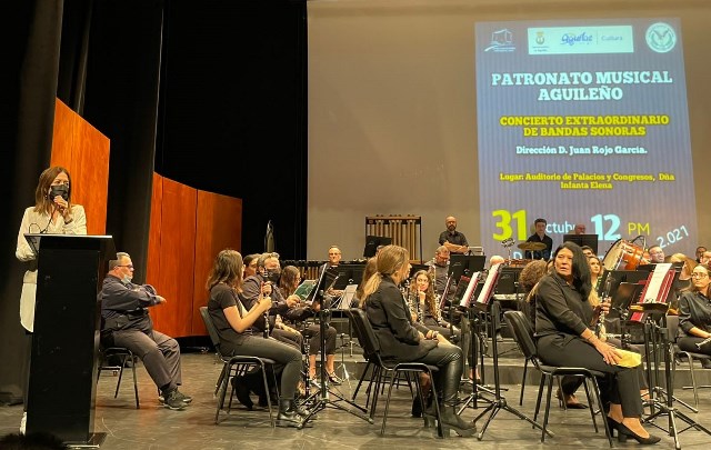 El banda del Patronato Musical Aguileño ofrece un concierto a beneficio de la Asociación de Diabéticos 