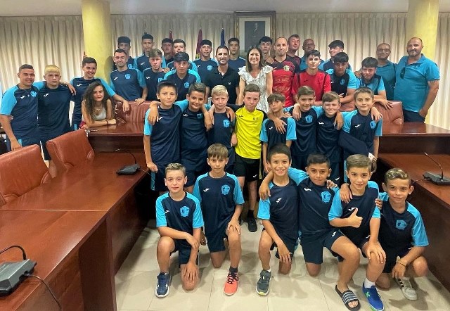 Recepción oficial al club A.D. Playas de Águilas Benjamín, Alevín y Juvenil por su reciente ascenso a primeras categorías