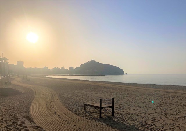 Aviso naranja en Águilas por temperaturas que pueden llegar a los 40 grados durante los próximos días