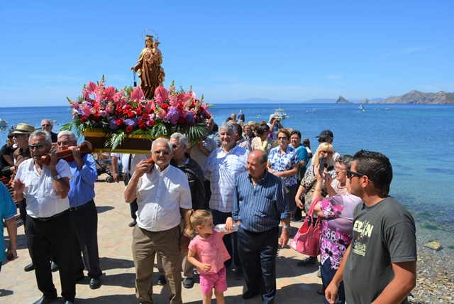 Los vecinos de Calabardina rinden homenaje a la Virgen del Carmen en las fiestas de esta pedanía aguileña