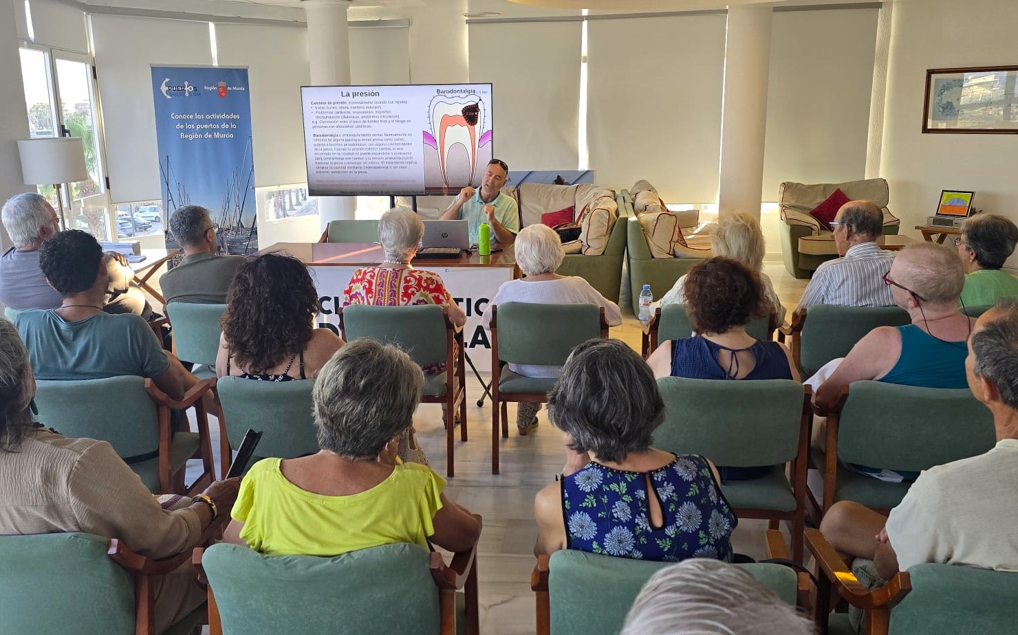 La XXV Campaña “Cuidando el Mar” del Club Náutico de Águilas arrancó con una charla sobre meteorología, salud y calidad de vida