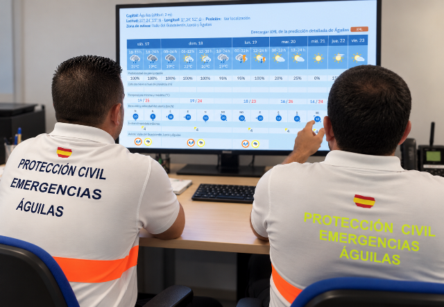La AEMET amplía hasta el lunes el aviso naranja por lluvias en Águilas, con acumulaciones de hasta 100 litros por metro cuadrado