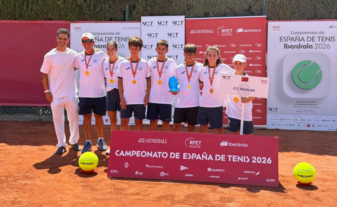 El Club de Tenis Águilas, campeón de España alevín masculino del Cuadro B