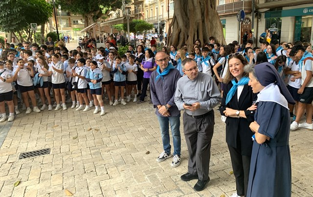 El colegio María Inmaculada conmemora el día del Domund con una marcha solidaria