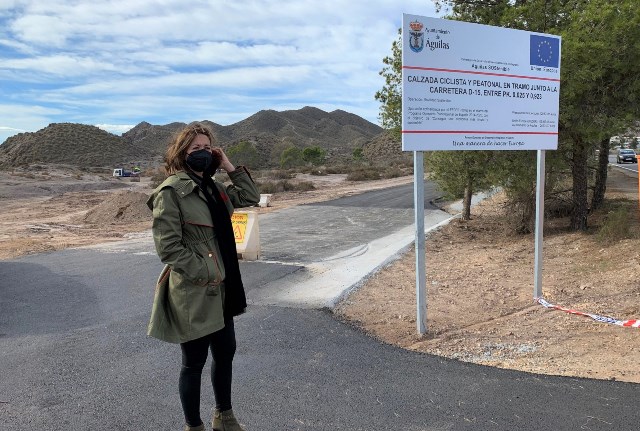 El carril bici-peatonal entre Águilas y Calabardina estará finalizado en febrero