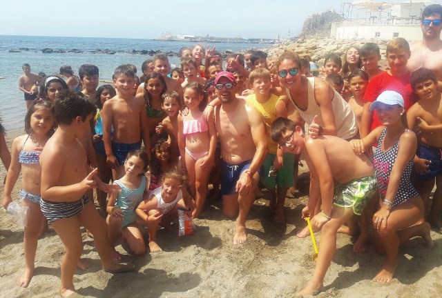 Más de un centenar de niños participan en la escuela de verano del Patronato Deportivo Municipal de Águilas   