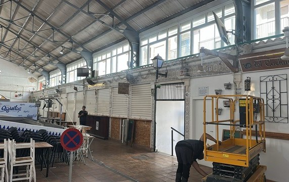 Comienzan las obras de mejora en la Plaza de Abastos de Águilas