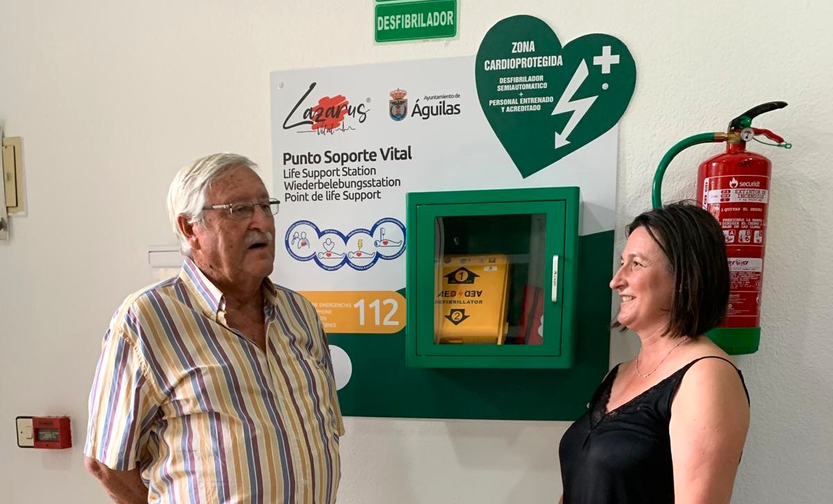 El centro municipal de la Tercera Edad de Águilas se convierte en un espacio cardioprotegido