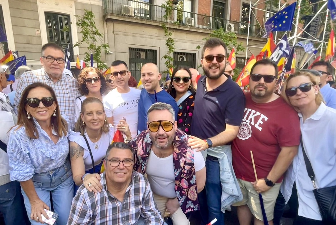 El PP de Águilas responde y se suma a la manifestación de la Puerta de Alcalá por la igualdad, la libertad y contra la Amnistía