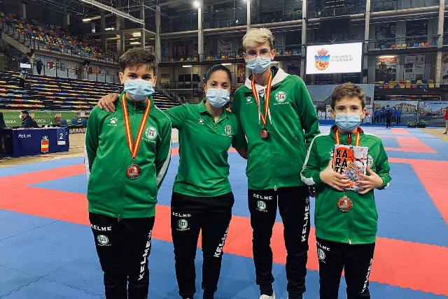 El Club Karate Nintai se trae a Águilas tres medallas de bronce del Campeonato de España de Clubes 