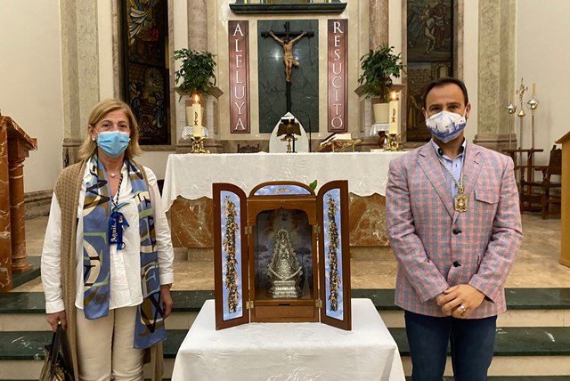 La imagen de la Virgen del Rocío recorrerá las casas de los ciudadanos de Águilas que lo soliciten  