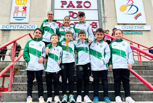 El aguileño Jorge Piñero Gálvez se alza con la medalla de bronce en la segunda fase de la liga nacional infantil de karate y logra el pase directo para la gran final