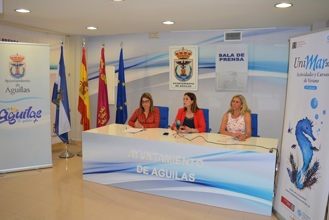 Presentadas las actividades y cursos de verano de la Universidad  Internacional del Mar en Águilas 