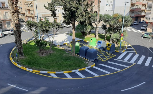 Finalizan los trabajos de adecuación en la Plaza Juan XXIII de Águilas