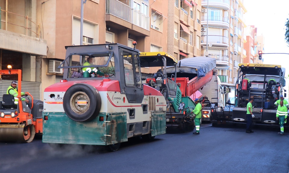 Continúan las actuaciones del proyecto de remodelación de las calles Carretera de Lorca, Dr. Luis Prieto, Avd. Juan Carlos I e Iberia