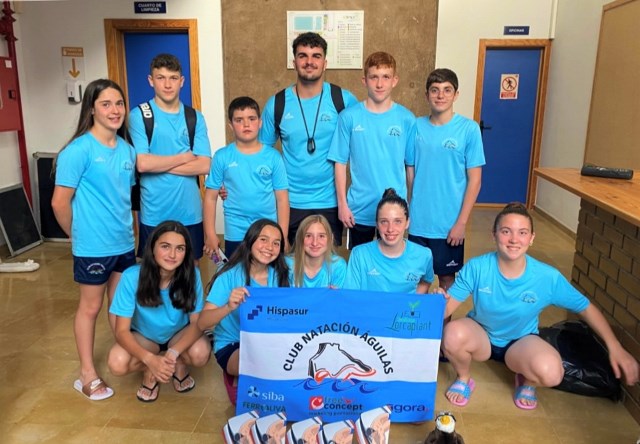 Exitosa participación del Club Natación Águilas en Lorca