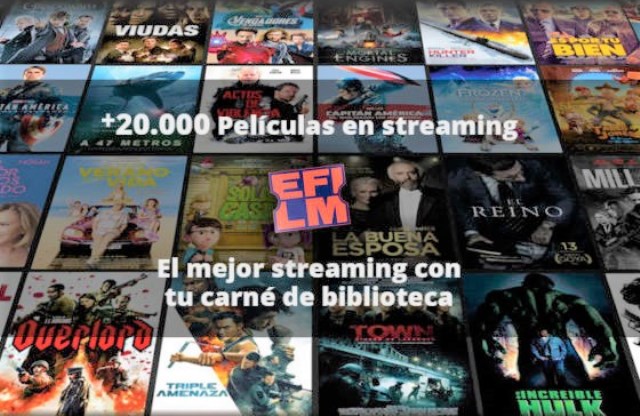 El servicio de streaming eFilm llega a la Biblioteca de Águilas