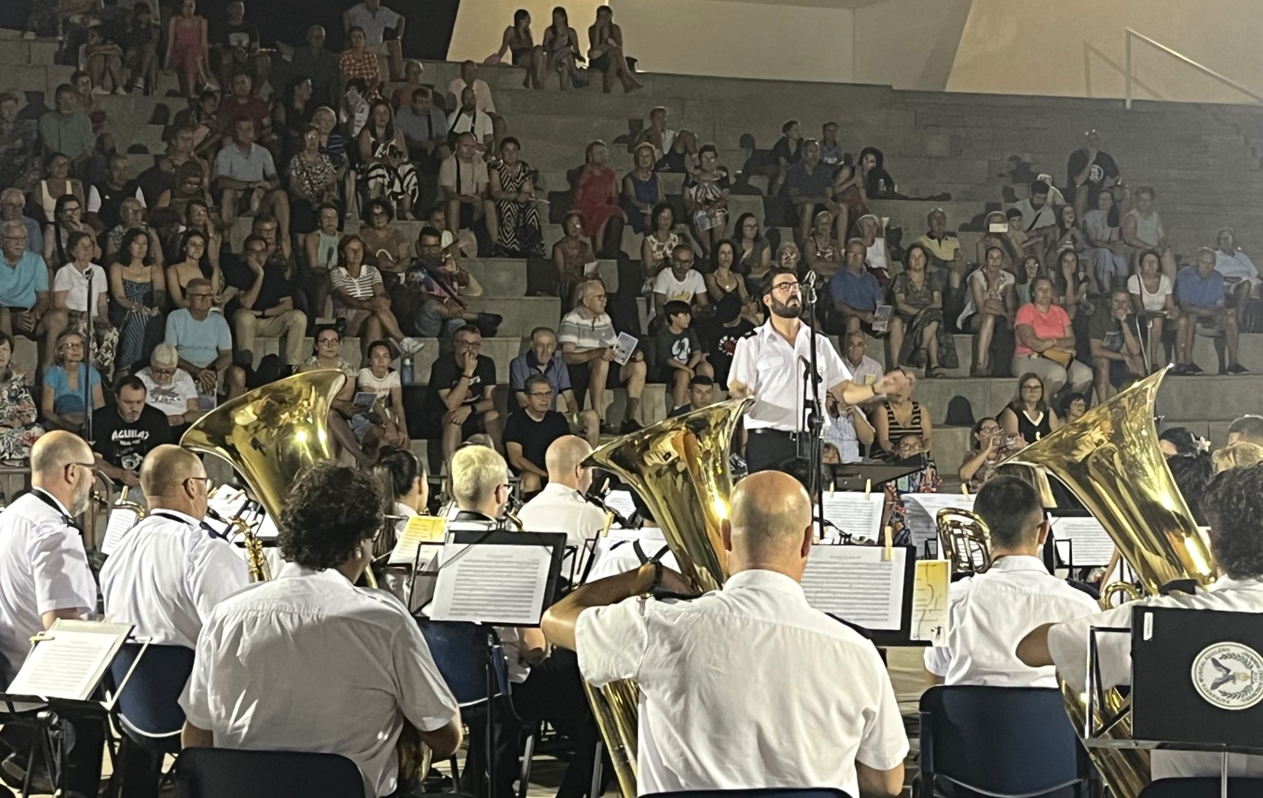 La banda del Patronato Musical Aguileño vuelve a llenar de música las noches de verano