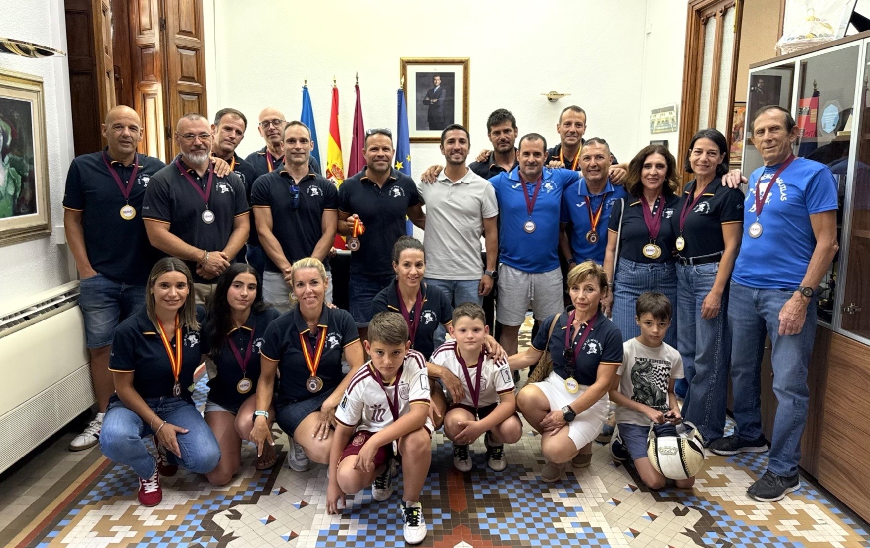 Recepción oficial al Club de Remo Águilas por su brillante temporada