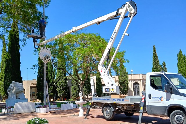 El Ayuntamiento amplía en sistema de videovigilancia en el cementerio de Águilas