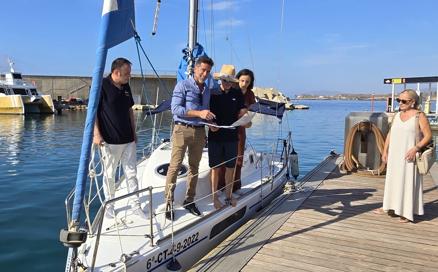 El director general de Litoral y Puertos destaca en Águilas el cumplimiento de la normativa en la totalidad de los controles realizados a los centros habilitados por su departamento