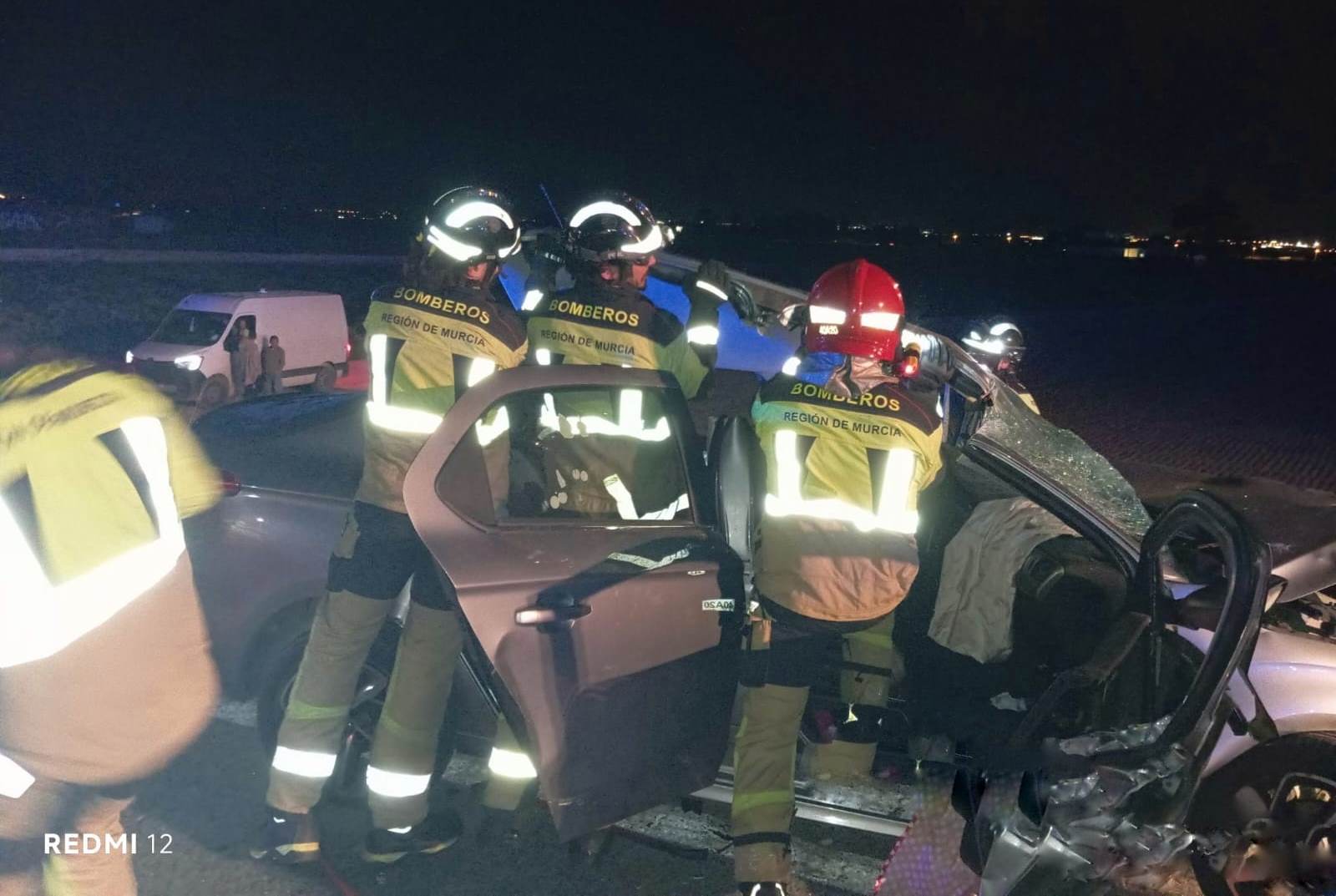 Un fallecido en una colisión frontal en la carretera RM11 sentido Águilas