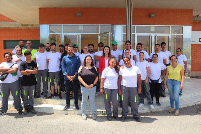 La alcaldesa visita a los participantes en el nuevo PMEF puesto en marcha por el Ayuntamiento de Águilas