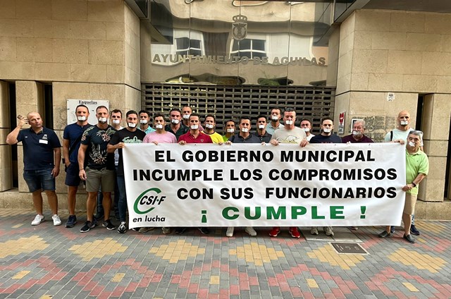 El sindicato CSIF alerta del “estado precario de la Policía Local de Águilas” y anuncia un posible encierro en el cuartel