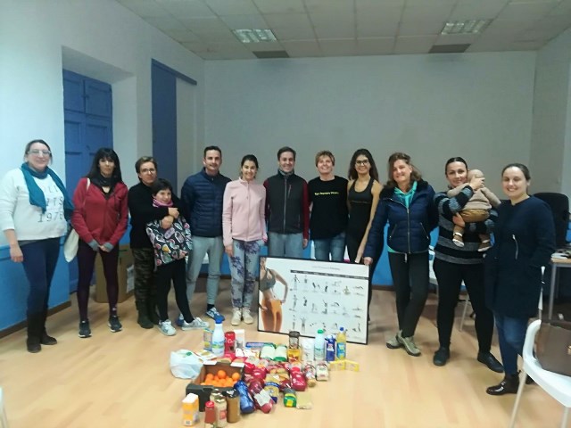 Hipopresivos Águilas ofrece una clase solidaria para colaborar con el Banco de Alimentos