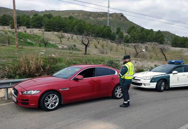 La Guardia Civil investiga a un conductor de Águilas por circular casi al doble de la velocidad máxima permitida