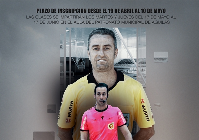 Curso de árbitros de fútbol sala en Águilas  