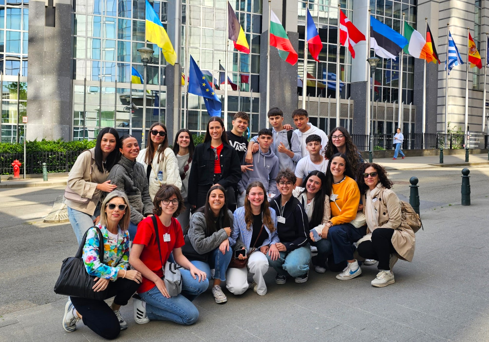 Alumnado del IES Europa de Águilas participa en una estancia Erasmus en Bruselas con visita al Parlamento Europeo