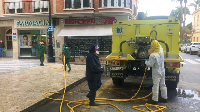 Las Brigadas Forestales de la Región se suman a las labores de limpieza tras las lluvias en Águilas 