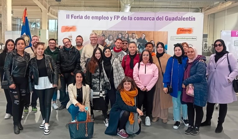 Alumnos de Cáritas Parroquial San José de Águilas visitan la II Feria de Empleo y FP de la Comarca del Guadalentín