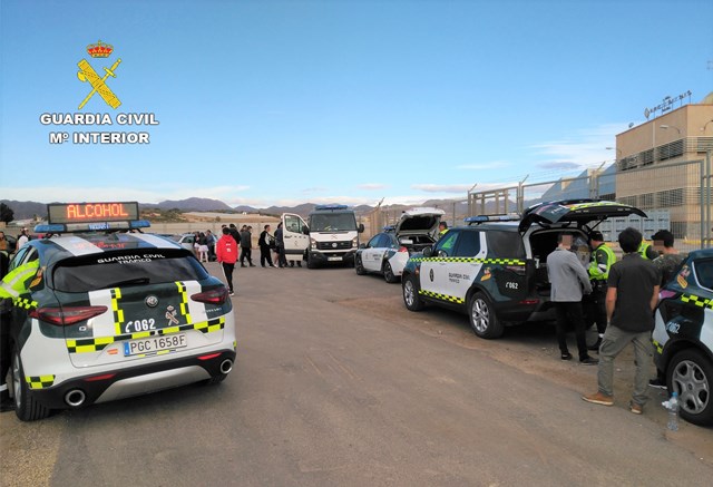 La Guardia Civil realiza más de 4.600 pruebas de verificación de alcoholemia y drogas durante la celebración de los carnavales de Águilas 