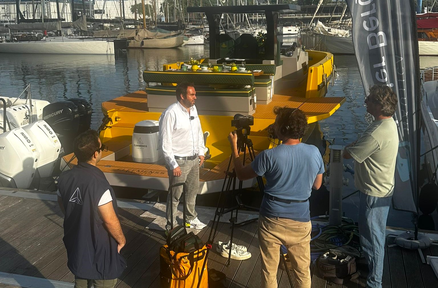 Cleemenss Yachts, empresa aguileña con proyección internacional, presenta su embarcación Guinea 45 Open en el Salón Náutico de Barcelona