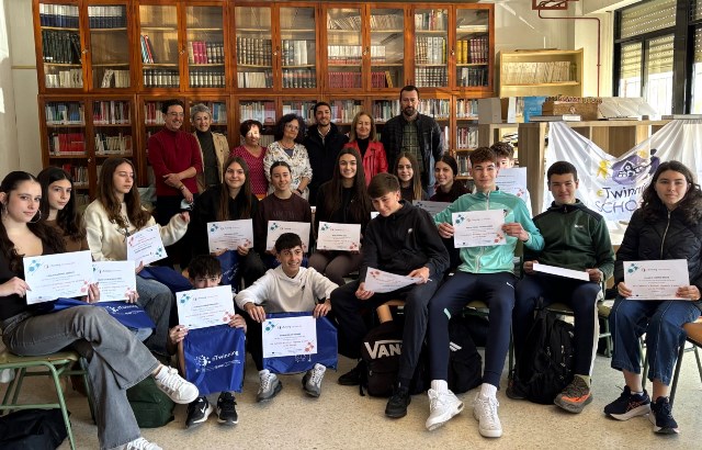 El IES Rey Carlos III de Águilas acoge la entrega del doble Sello Nacional de Calidad eTwinning