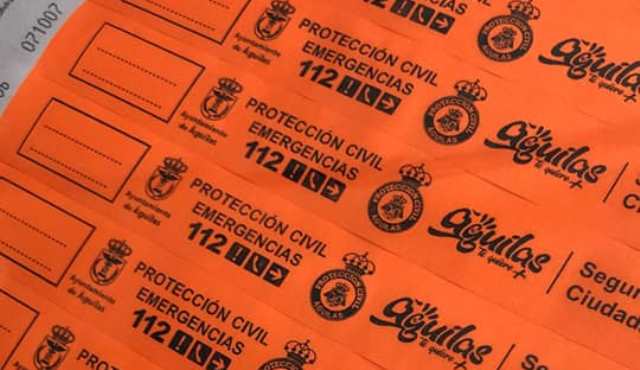 Pulseras identificativas para los menores en el Carnaval de Águilas 