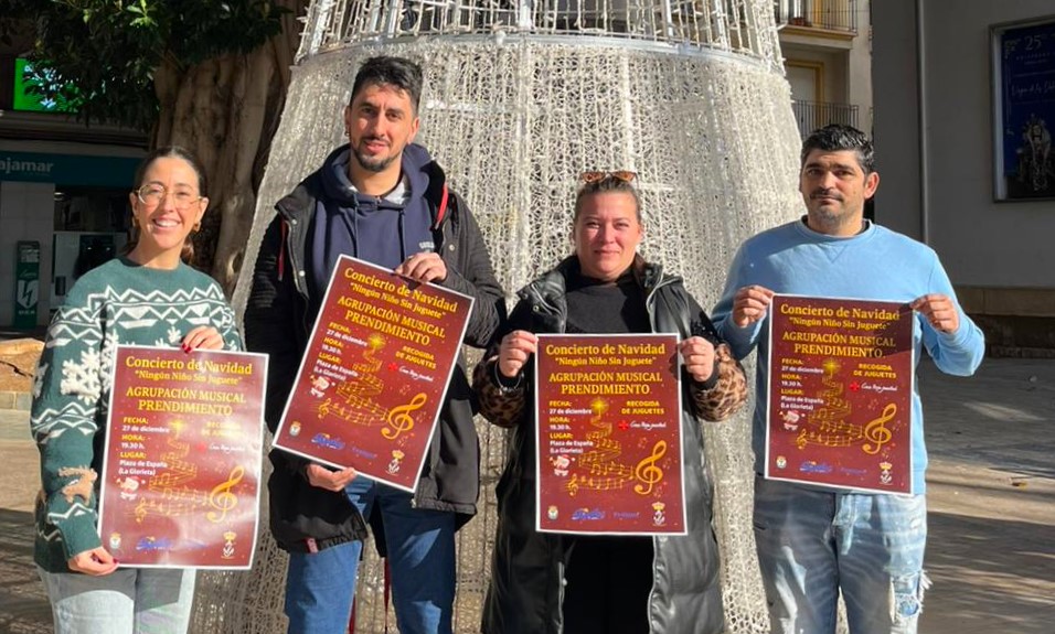 La Agrupación Musical del Prendimiento ofrecerá un concierto solidario el 27 de diciembre en la Plaza de España de Águilas