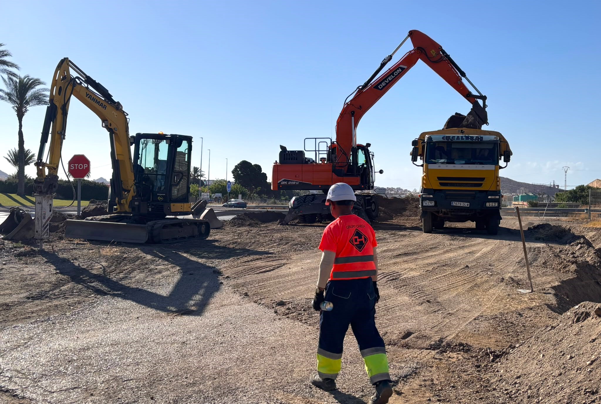 Se inician las obras de remodelación del acceso al Polígono Barrafuerte de Águilas