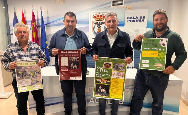 El 7 de marzo arranca el programa de actos de las Fiestas del Agricultor en Águilas
