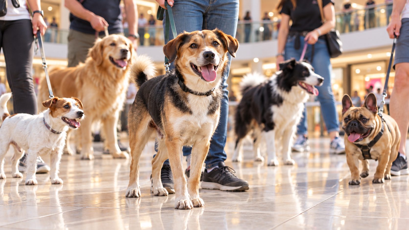 Centro Comercial Aguilas Plaza acoge este domingo una nueva edición del Concurso Canino de Aguiproan