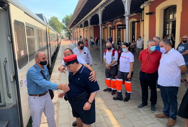 Simbólico viaje en tren a Pulpí organizado por la Asociación de Amigos del Ferrocarril