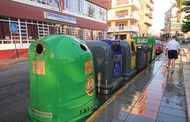 Las cifras de recogida selectiva de basura en Águilas mejoran notablemente en el primer semestre del año 