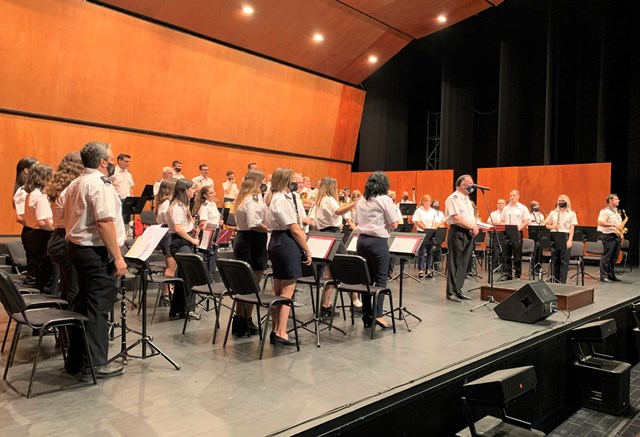 El auditorio de Águilas acogió ayer un concierto extraordinario de la banda sinfónica del Patronato Musical Aguileño