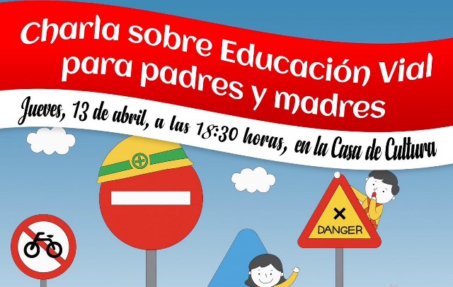 El Ayuntamiento de Águilas organiza una charla para padres y madres sobre educación vial