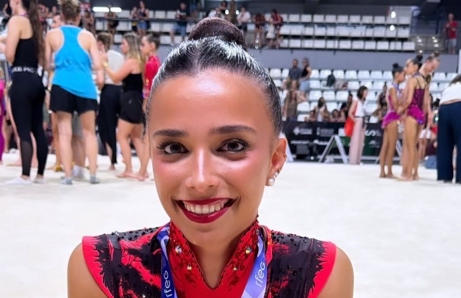 La aguileña Ainhoa Soler se proclama campeona de España por equipos en gimnasia rítmica y logra el bronce en pelota
