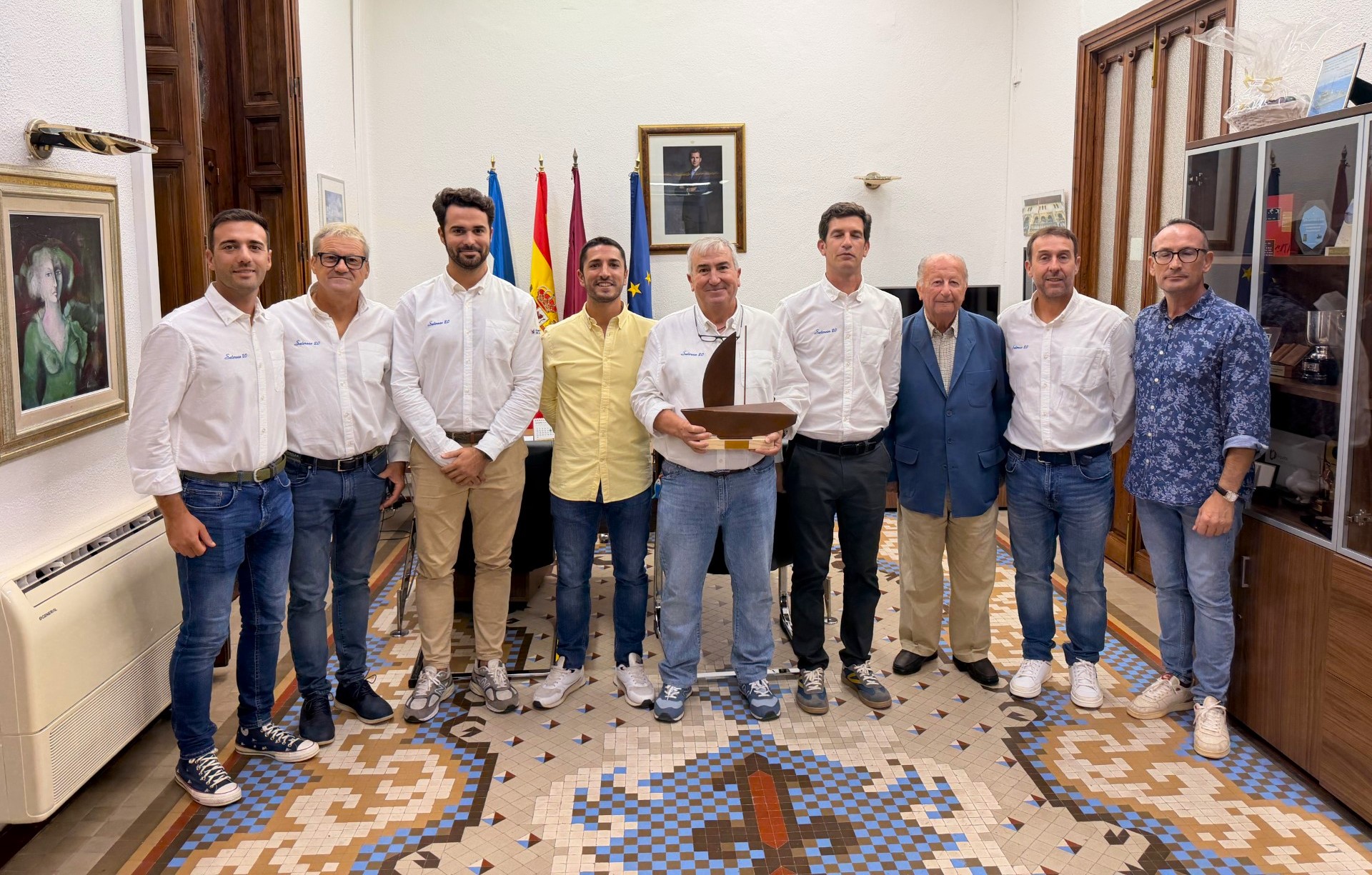 Recepción oficial a la tripulación del Saleroso 2.0, reciente subcampeona de España de Cruceros